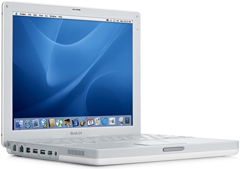 Apple iBook G4 12-inch　ホワイト Apple iBook/G4 800Ghz/256MB/40GB Ram/DVD/12